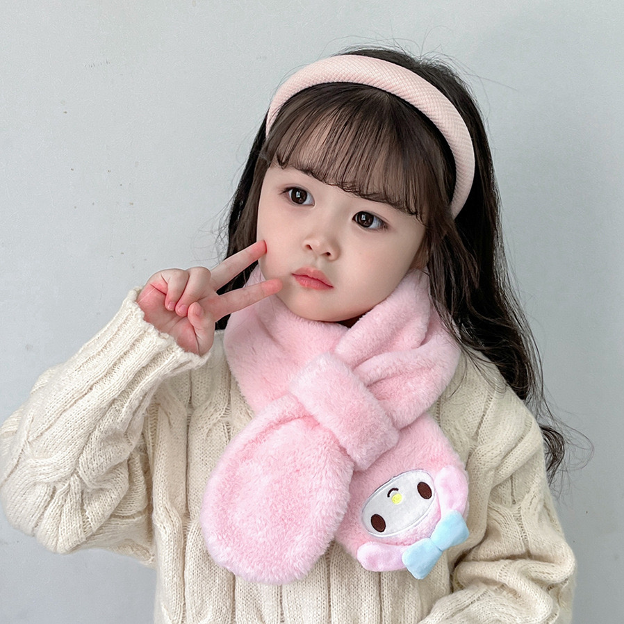 Khăn lông quàng chéo Kuromi / Melody / Kitty / Cinamonrol Bé gái