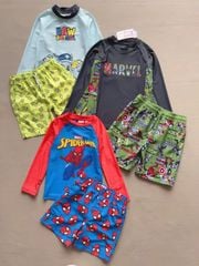 Bộ bơi dư xịn dài tay Marvel, Spiderman, Pawpatrol bé trai size 1-8y