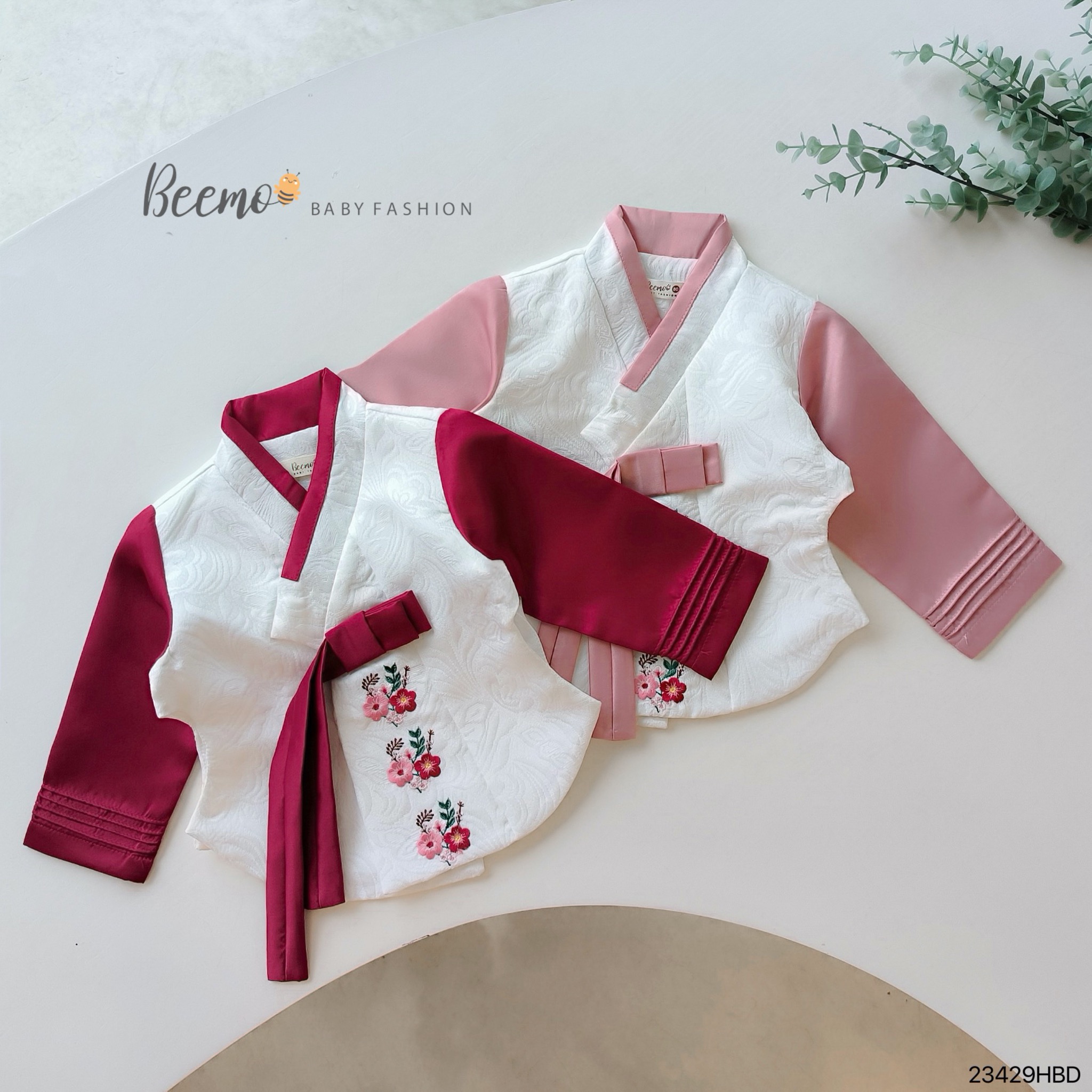 Set Hanbook Beemo thêu hoa BG size 80-130
