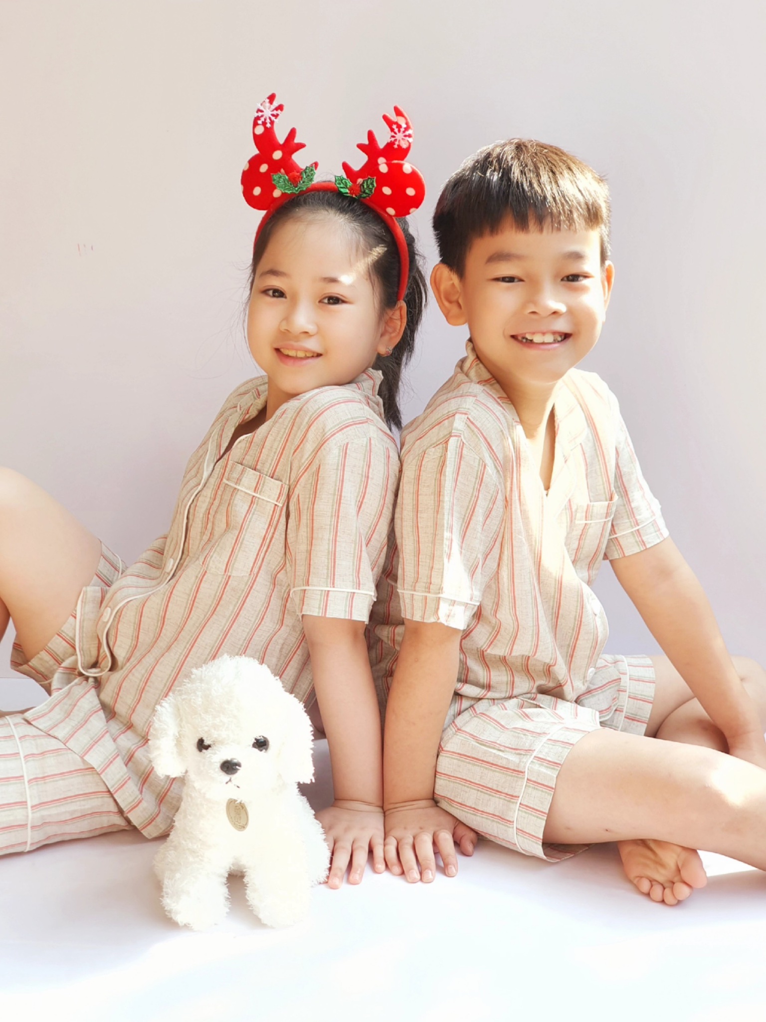 Bộ thô Pyjama Bee Mon 3 họa tiết cho Mẹ và Bé
