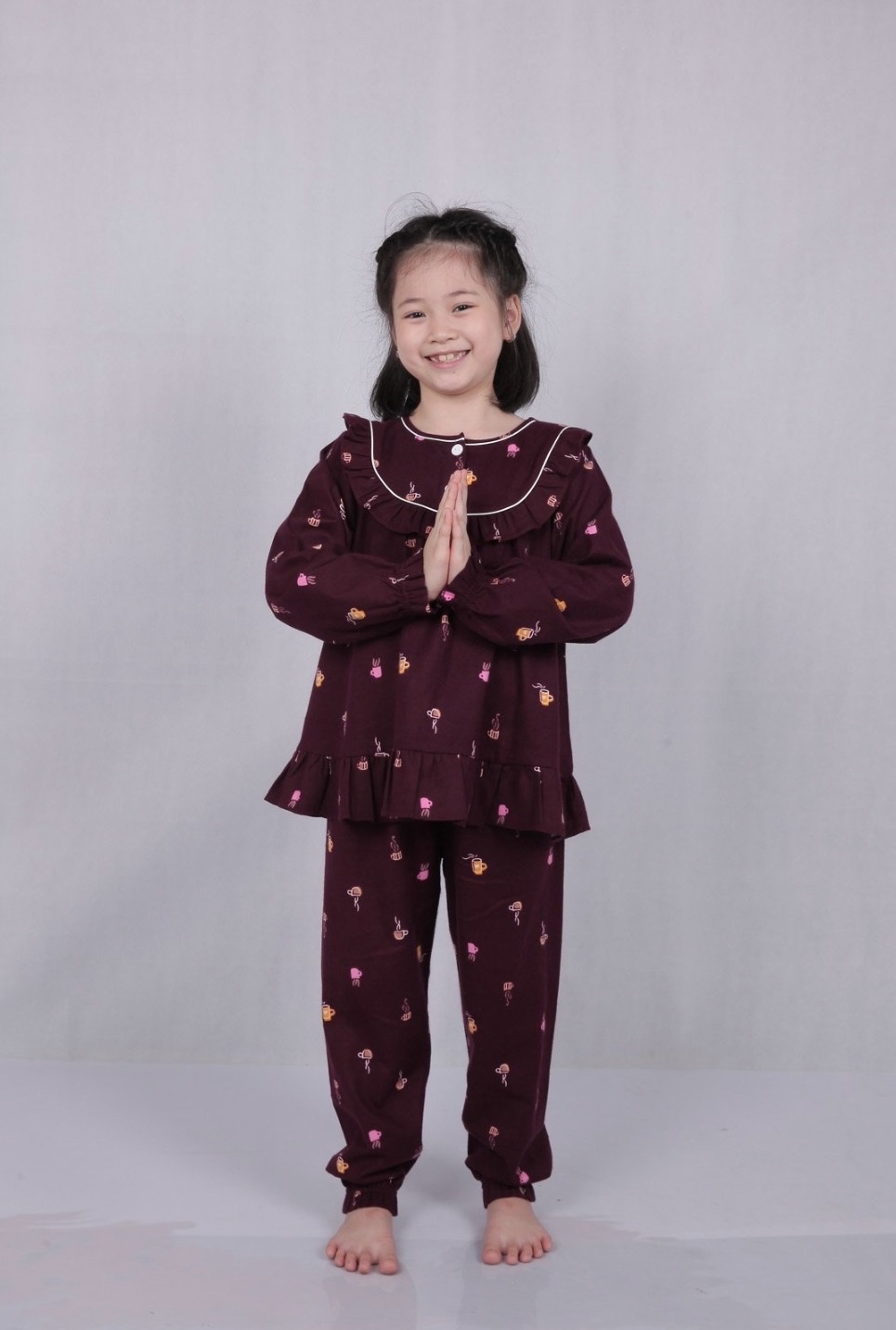 Bộ pyjama Beemon cà bông 2 màu BG