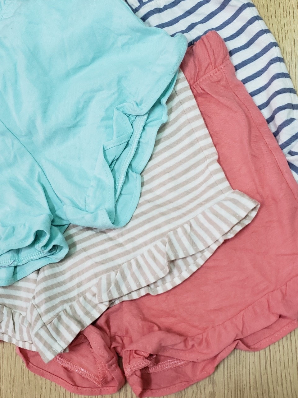 Quần short cotton HM trơn màu / kẻ 6m - 4y BG