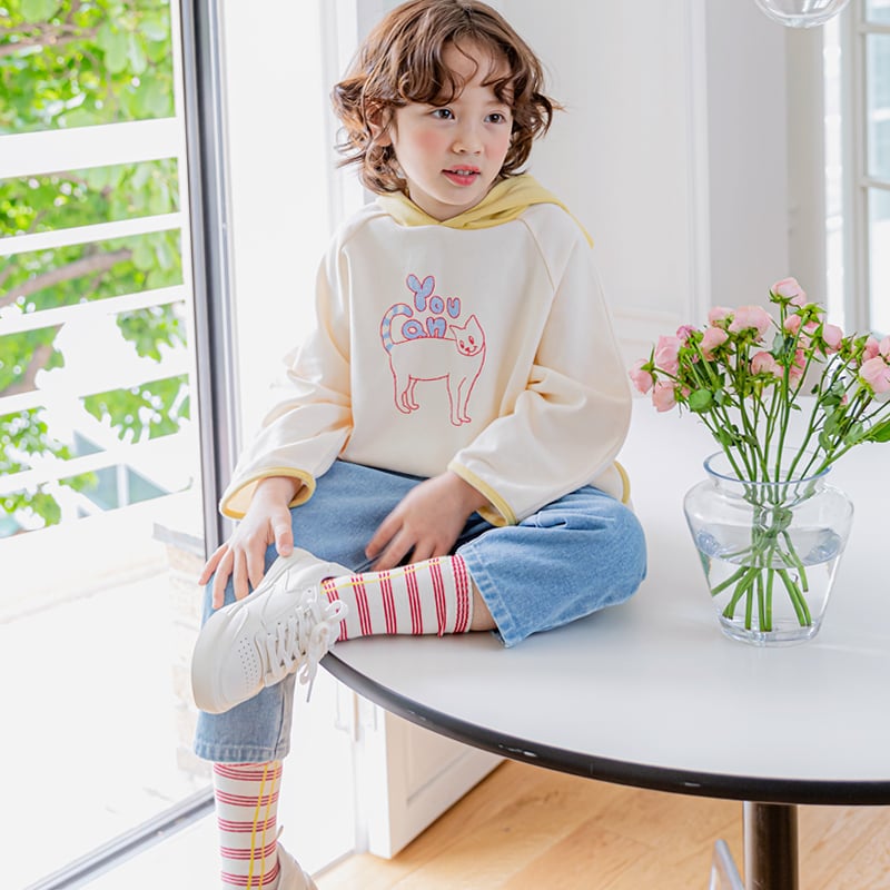 Áo nỉ hoodie Bebezoo hình mèo/voi 2 màu xanh/be BTBG