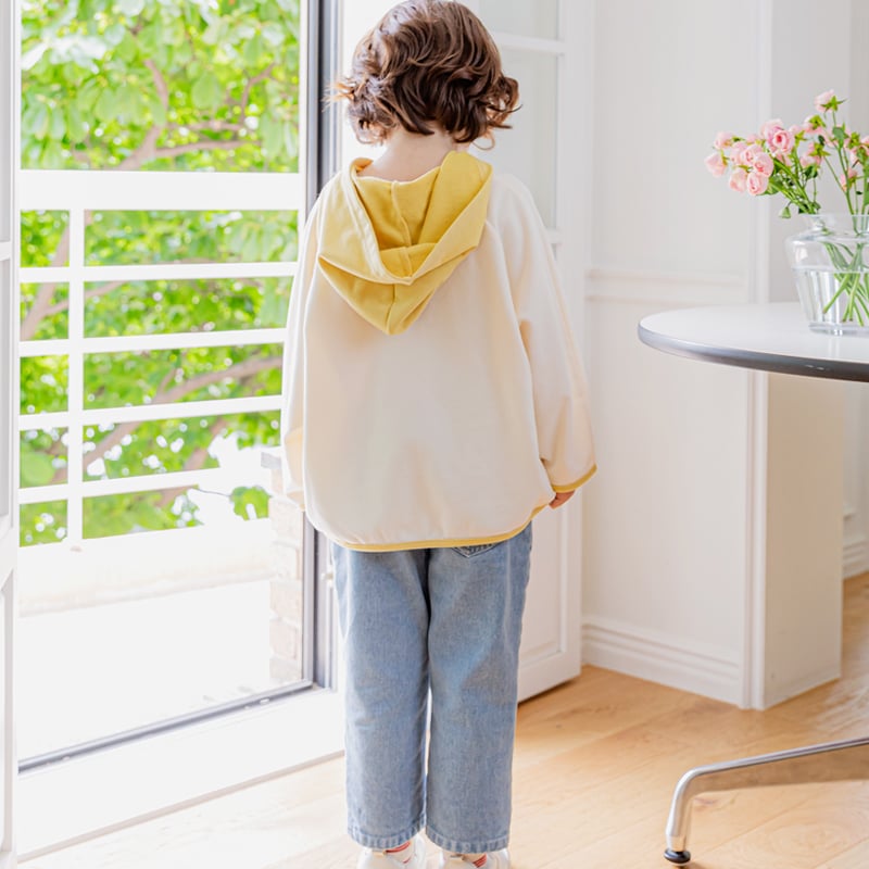 Áo nỉ hoodie Bebezoo hình mèo/voi 2 màu xanh/be BTBG