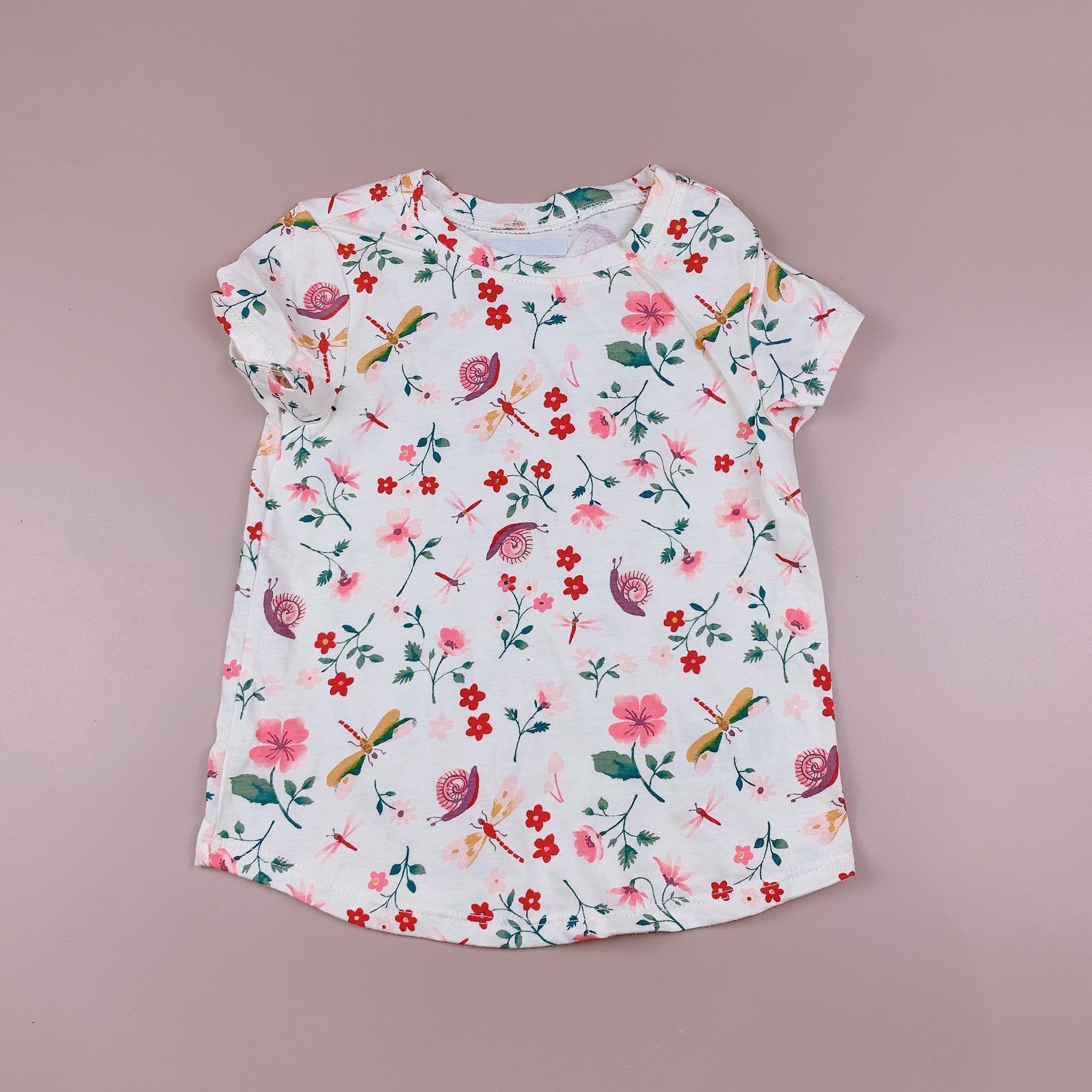 Áo cotton Oldnavy BG 1-5y - họa tiết hoa