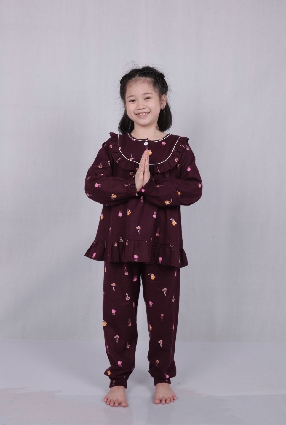 Bộ pyjama Beemon cà bông 2 màu BG