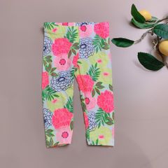 Quần legging lửng carter -Hoa vàng hồng