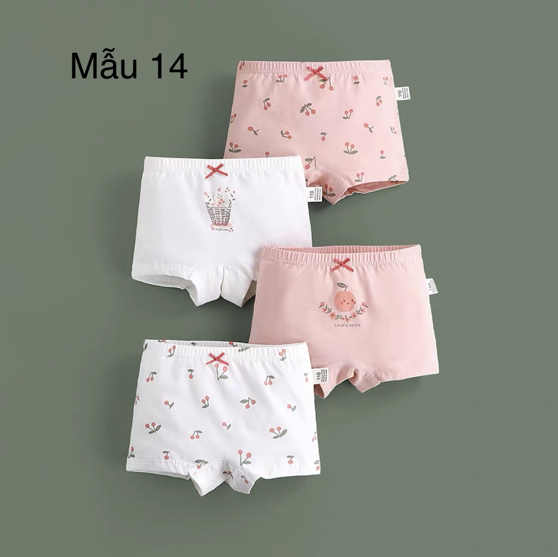Set 4 chip đùi Bé Gái nhiều mẫu size 100 - 160