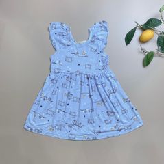 Váy cotton Moimolpi xanh hình cừu
