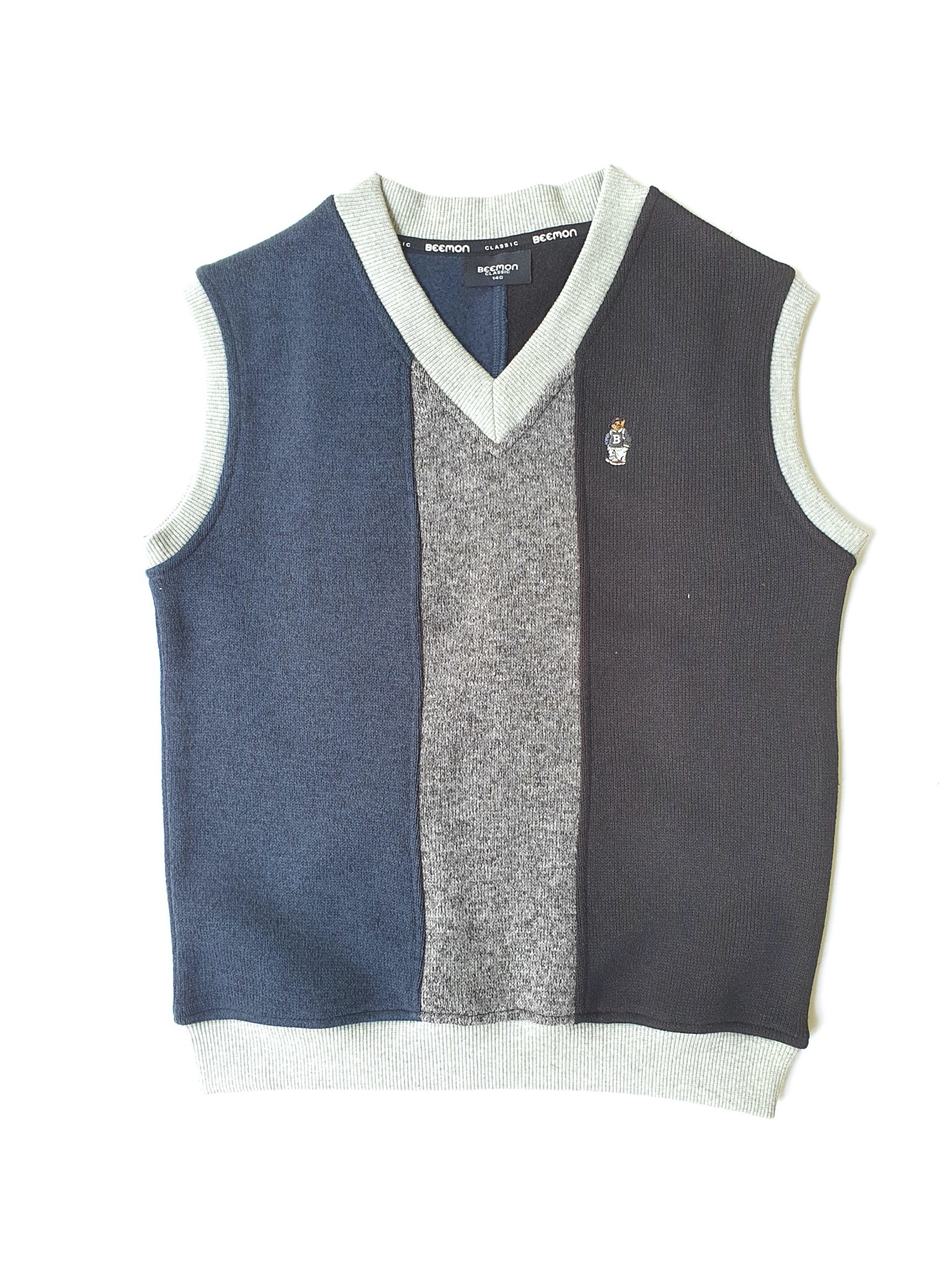 Áo gile nỉ len Bee Mon phối màu BTBG size 120-160