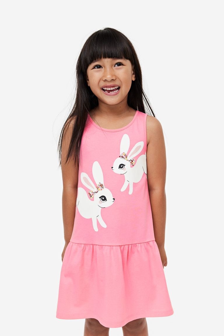 Váy cotton sát nách HM nhiều màu BG size 2-10y