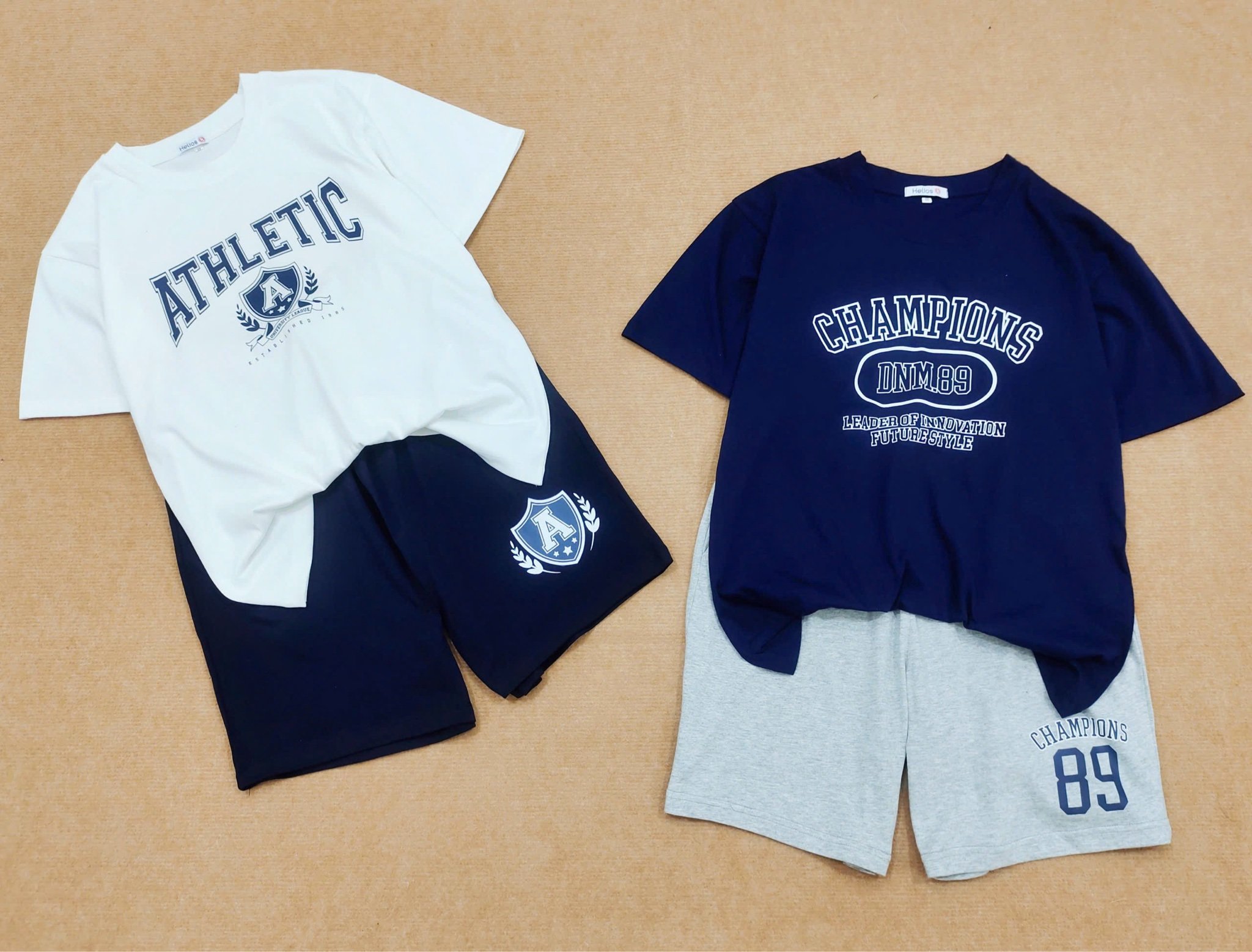 Bộ cotton dòng đại Helios nhiều màu cho bé trai tuổi teen size S-XL