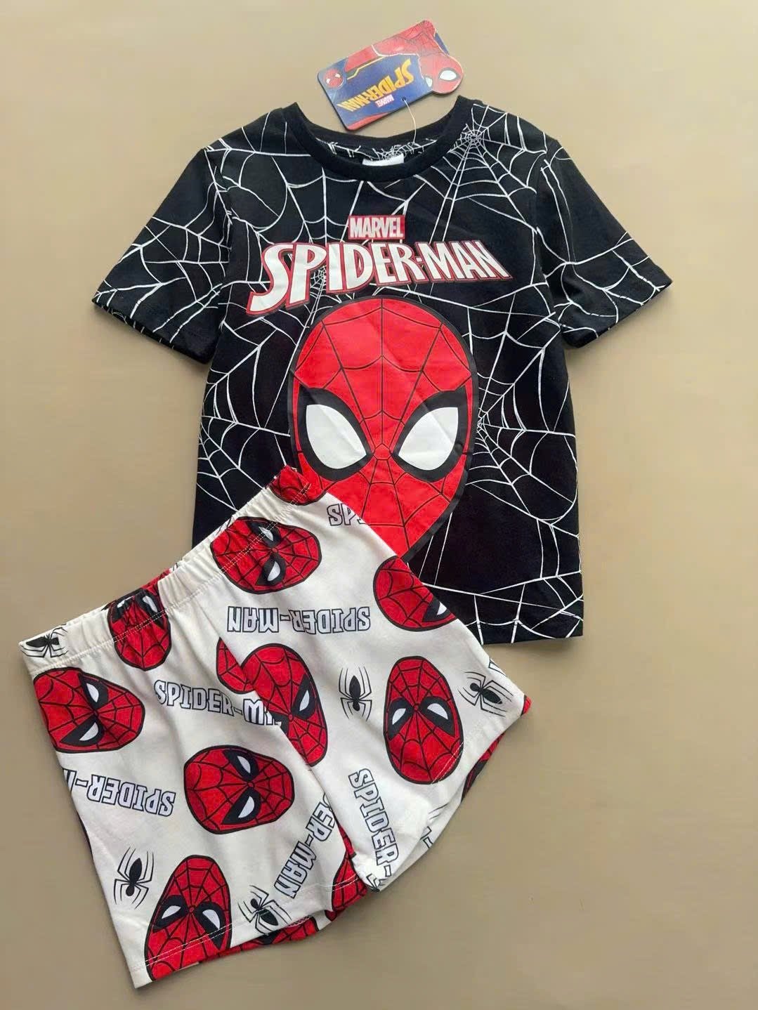 Bộ cotton Disney Pokemon, Ninja rùa, Sonic, Spiderman nhiều màu cho bé trai size 3-10y
