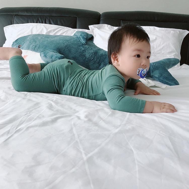 Bộ minky mom giữ nhiệt trơn màu cạp cao BTBG