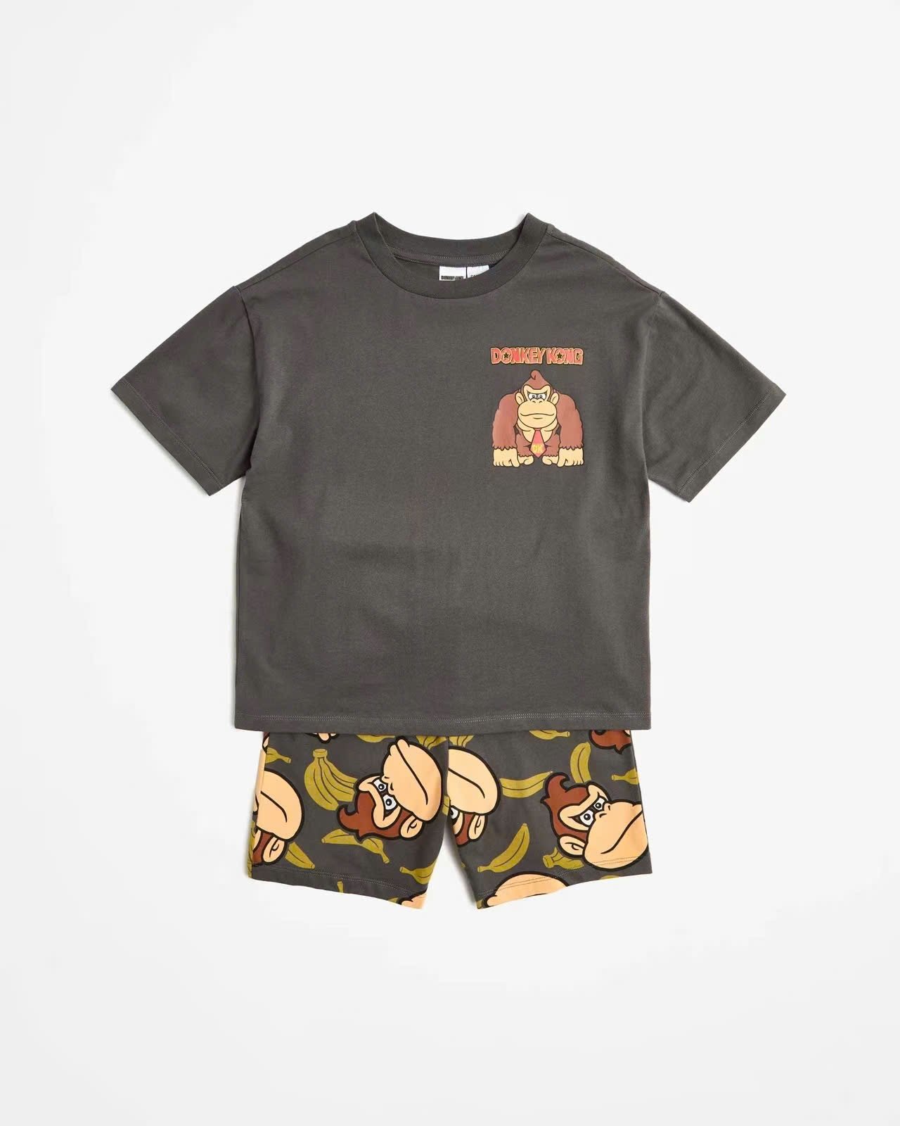 Bộ thun cotton dư xịn họa tiết Donkey Kong, Cờ Caro, Spiderman cho bé trai size 7-16y
