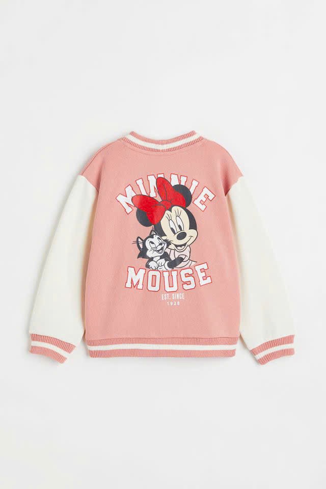 Áo khoác nỉ bomber HM 3 mẫu Bé Gái size 2 - 10y
