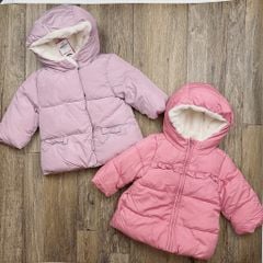 Áo khoác phao lót lông Sfera siêu nhẹ nhiều màu cho bé gái size 1-3y