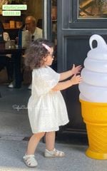 S5231 - Váy Sofia Candy thêu trắng phối tay bé gái size 1-10y