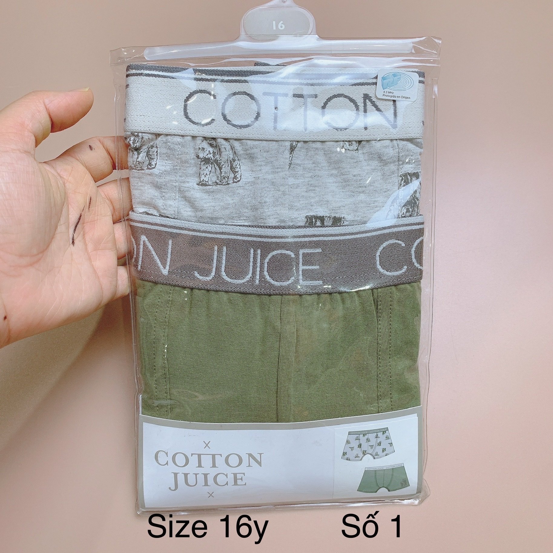 [16y] Set 2 quần sịp đùi Cotton Juice bé trai - (số 1-4)