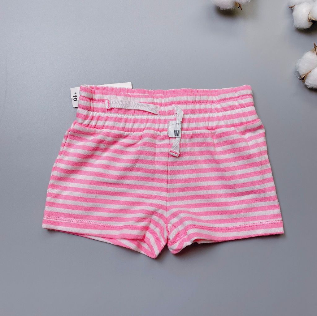 [30%] Quần short cotton Joe Fresh kẻ ngang hồng trắng