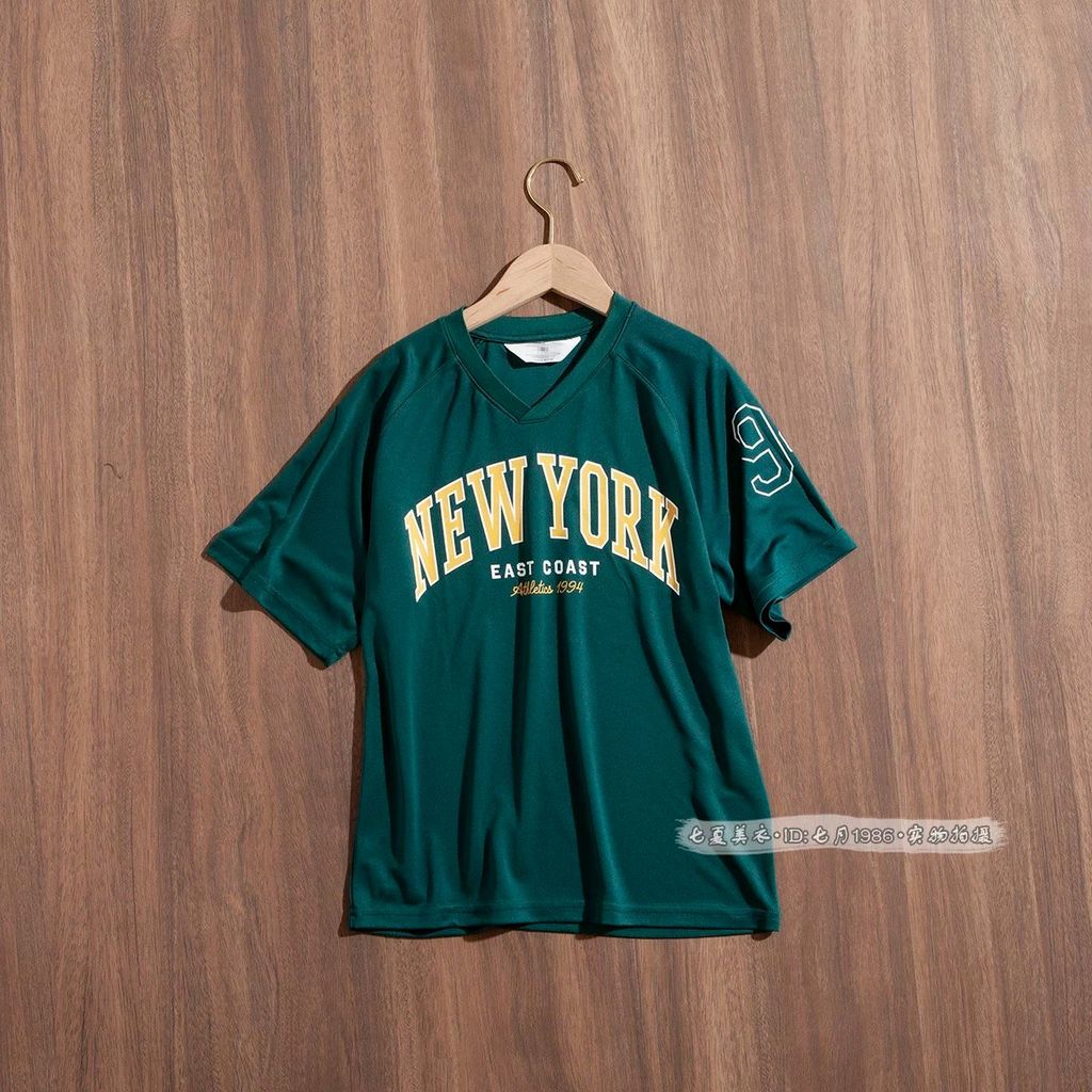 Áo thể thao dư xịn màu xanh NewYork cho bé size 8-14y