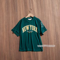 Áo thể thao dư xịn màu xanh NewYork cho bé size 8-14y