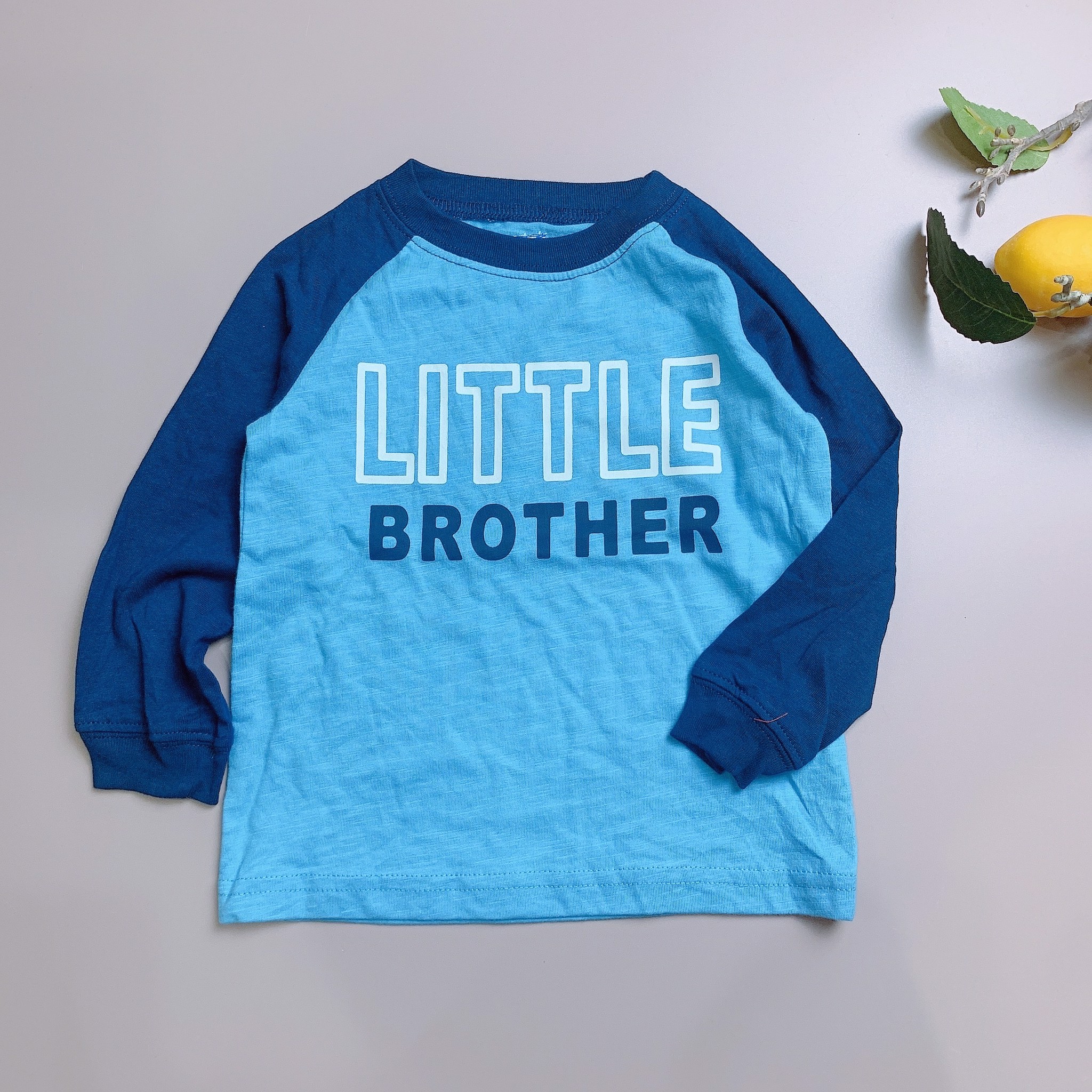Áo cotton Carters xanh Little Brother
