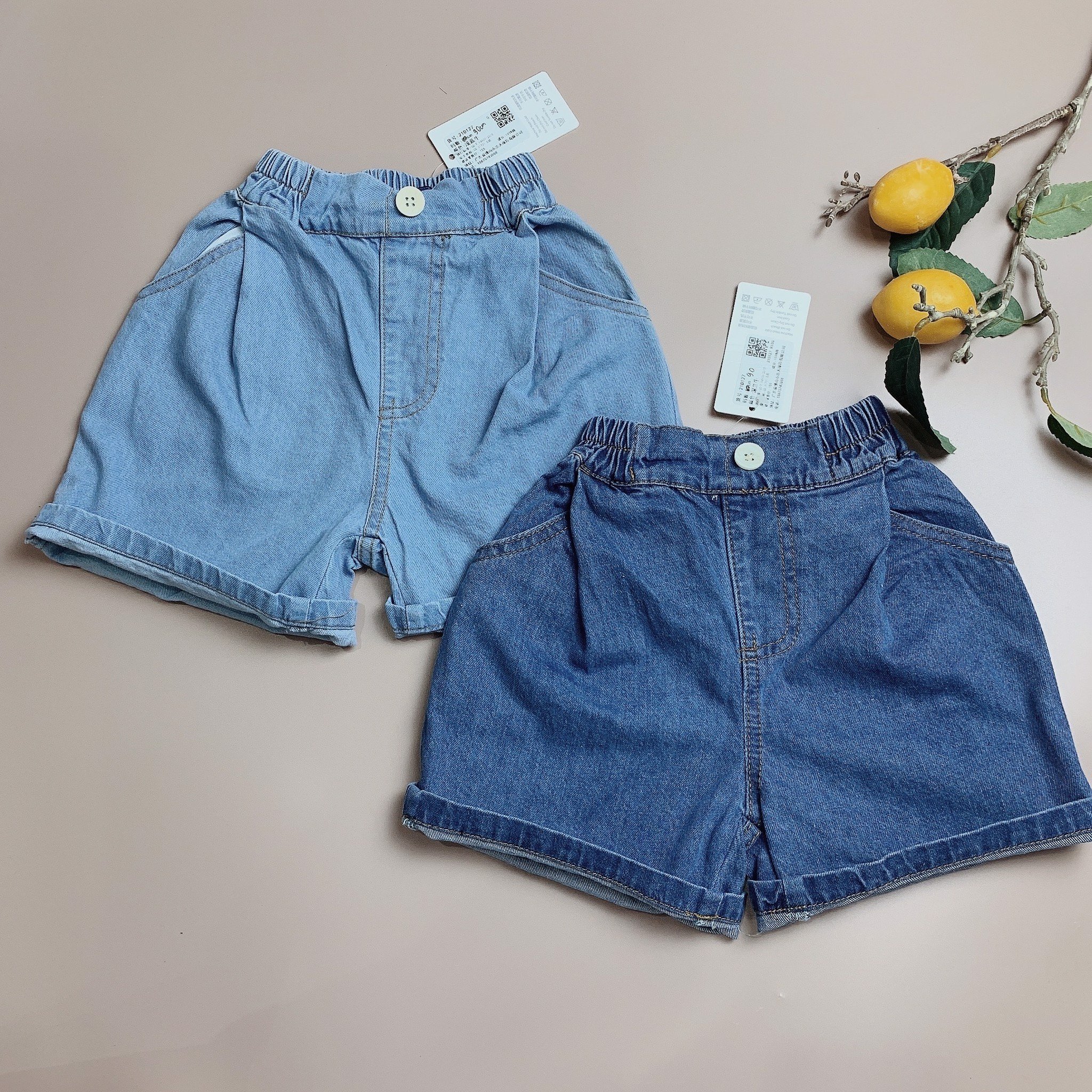 Quần jean Jessyca Kids cạp cao ống rộng bé gái