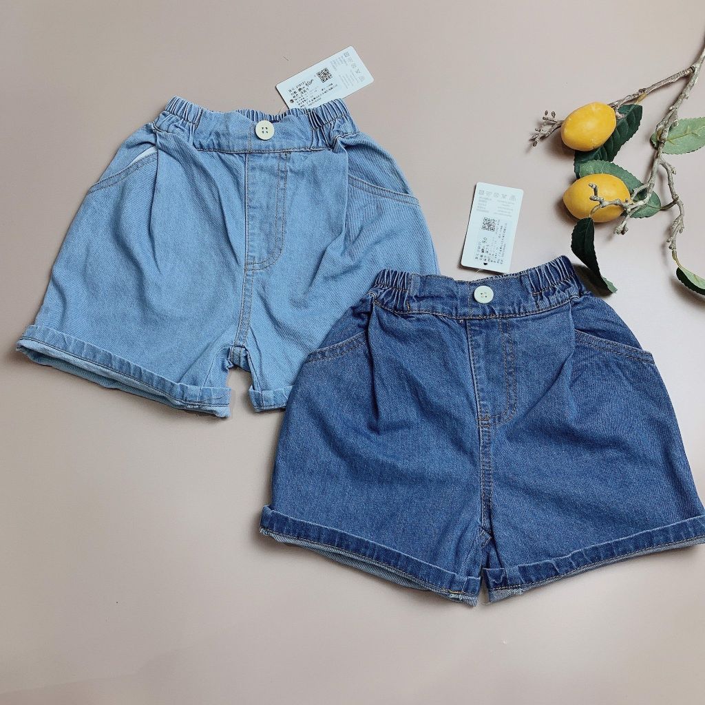 Quần jean Jessyca Kids cạp cao ống rộng bé gái