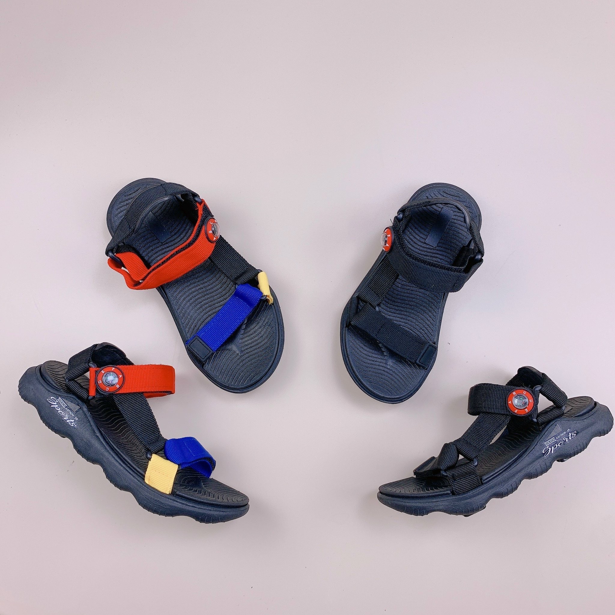 Sandal nhựa quai dù siêu nhẹ Sports 2 màu bé trai