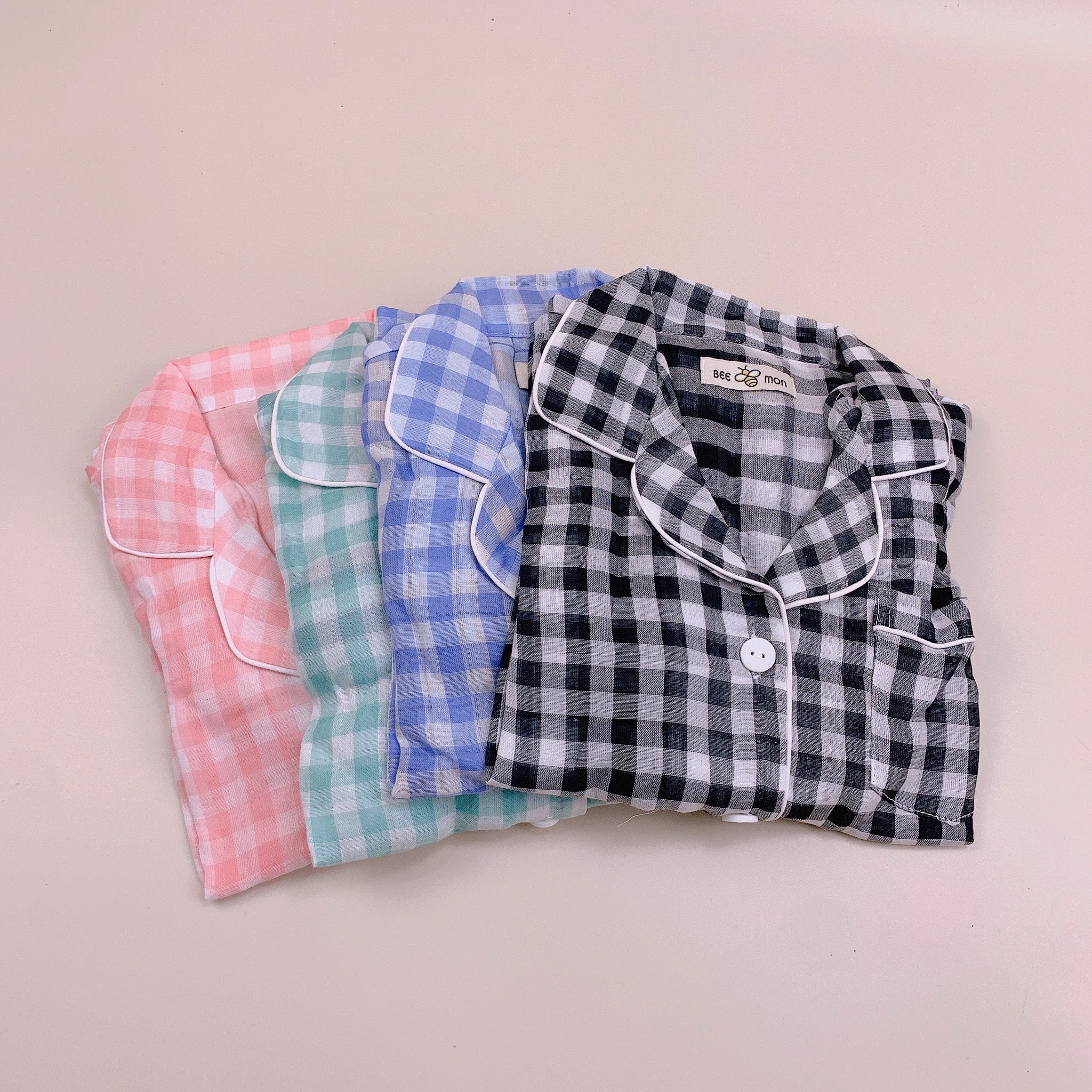 Pyjama muslin Bee Mon Caro 4 màu cho Bé và Mẹ