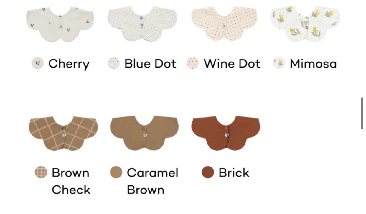 Yếm cổ Konny Baby nhiều màu BTBG size 0 - 2y