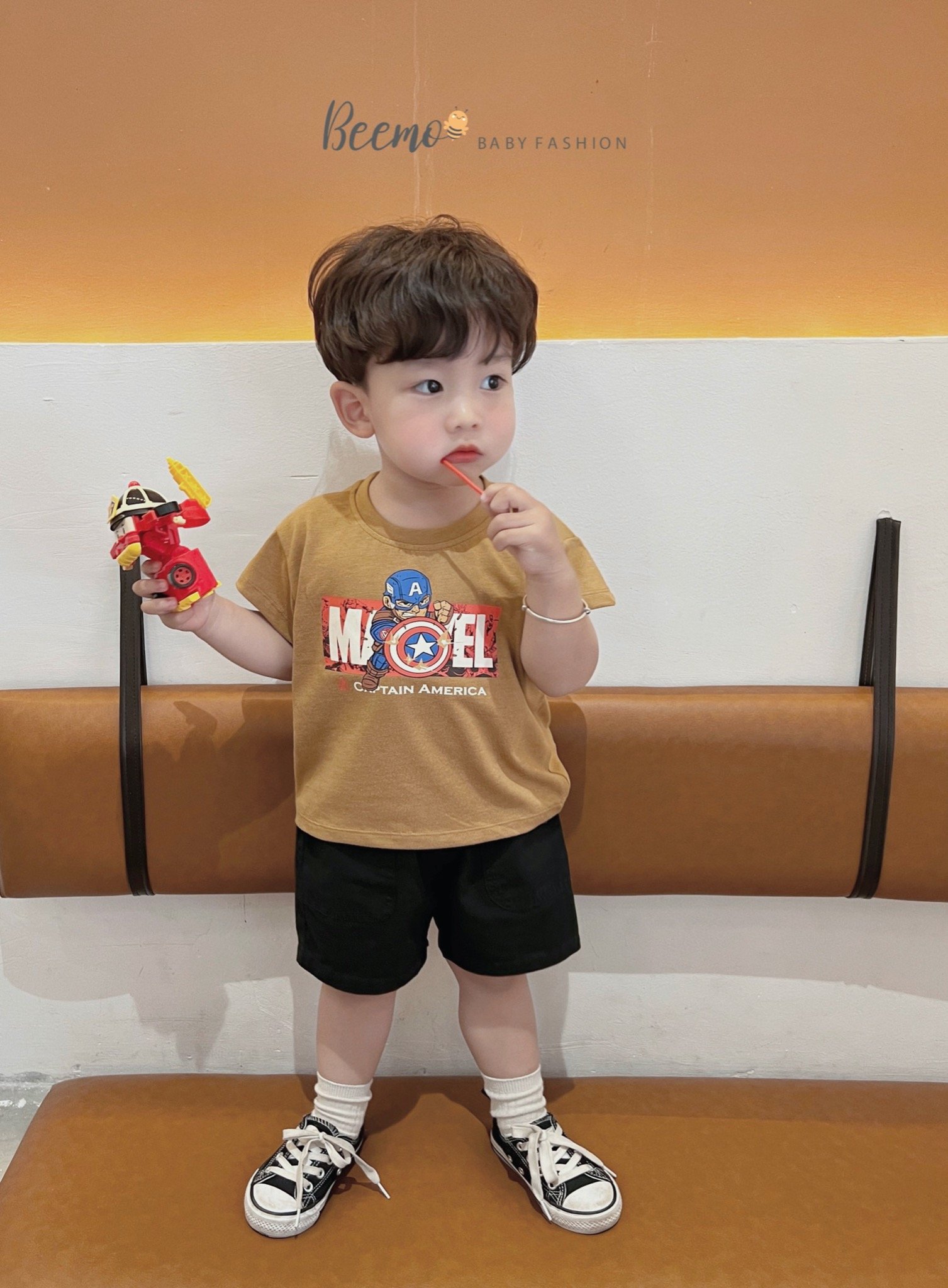Áo Beemo cotton Captain 3 màu BT