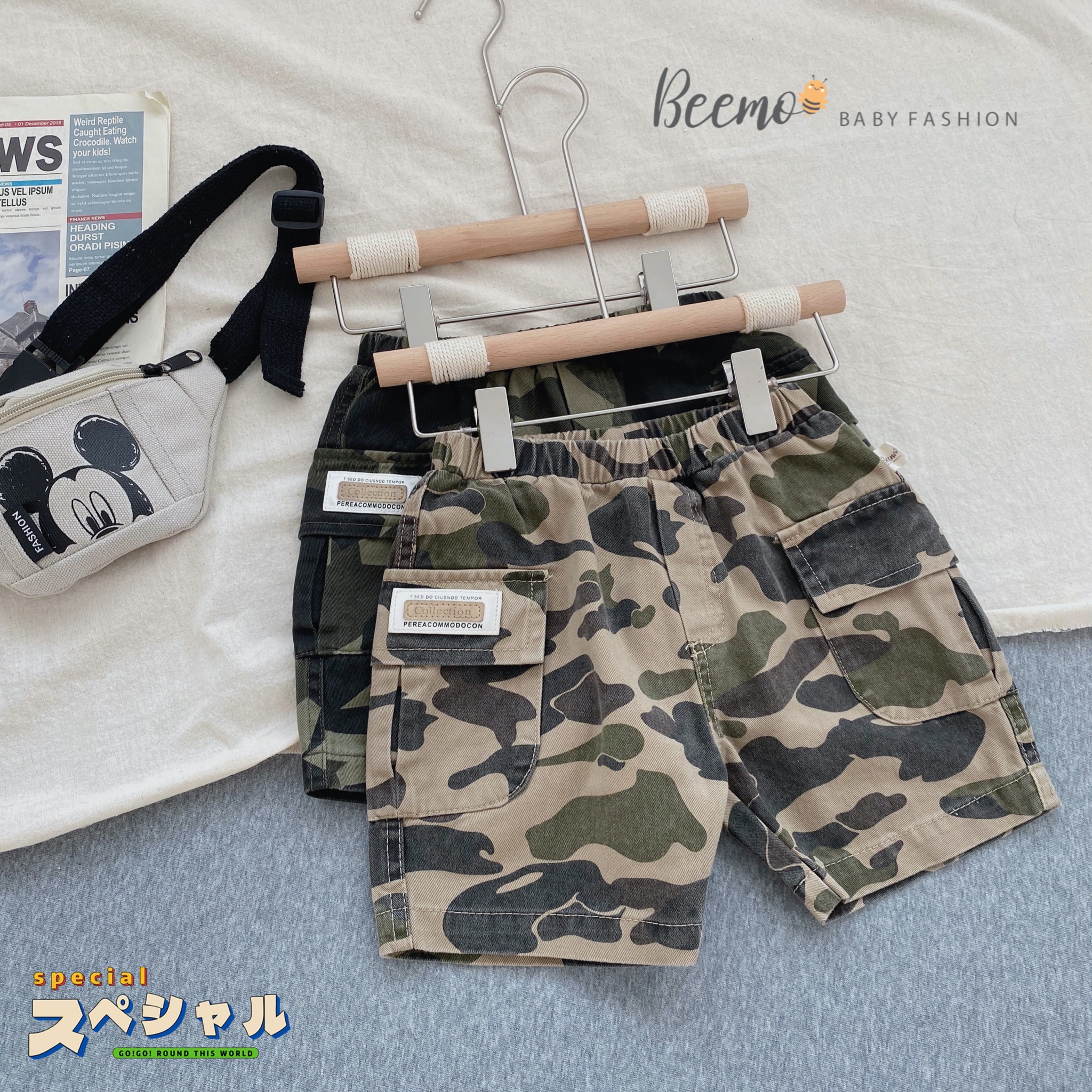 Quần short Beemo zan zi 2 màu BT