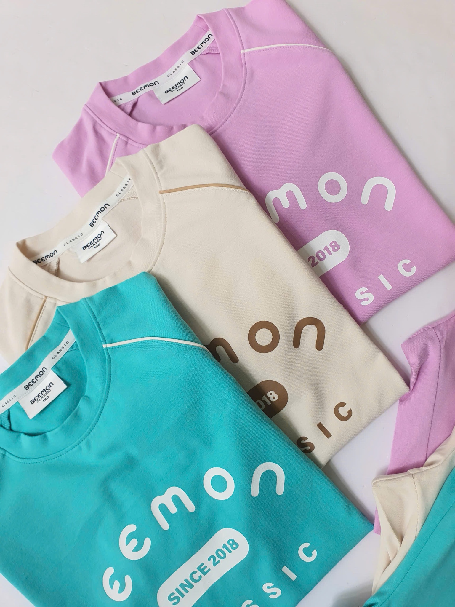 Bộ cotton Bee Mon Classic 3 màu cho bé size 120-160