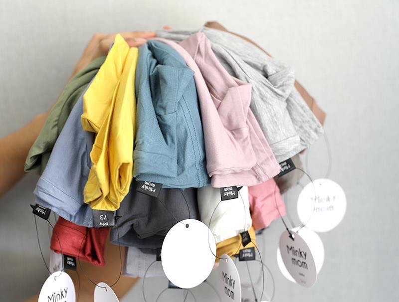 Áo giữ nhiệt cổ 3p Minky mom trơn nhiều màu BTBG