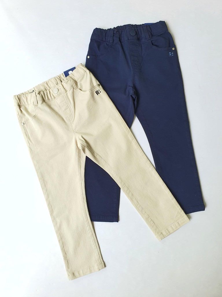 Quần kaki Straight RRobot xuất Hàn be/navy size 100-165