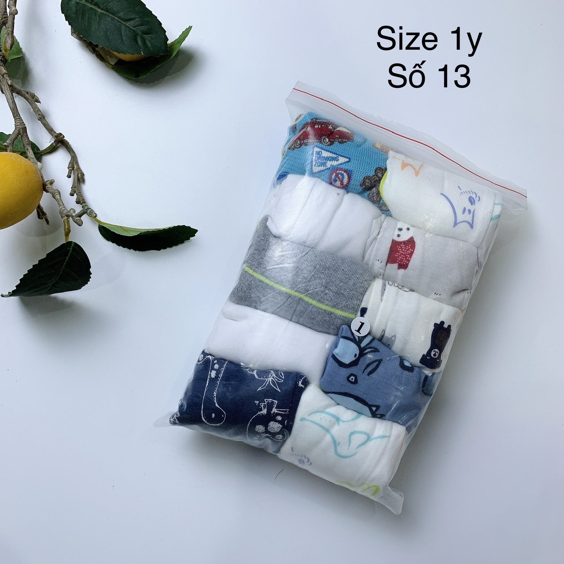 [1y] Quần chục bé trai size 1y - số 13 đến 24