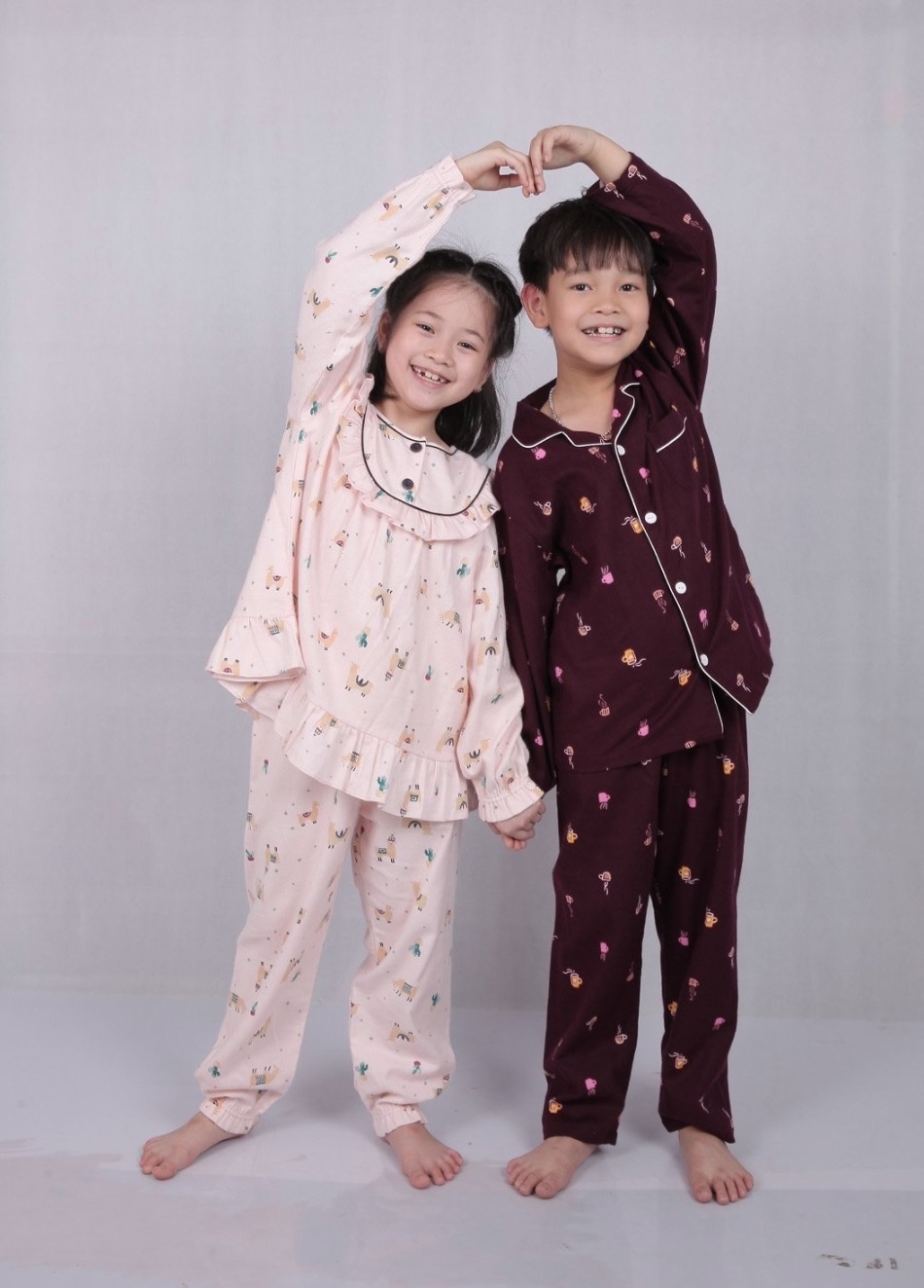 Bộ pyjama Beemon cà bông 2 màu BG