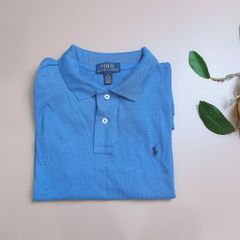 Áo polo Ralph Lauren - màu xanh dương thêu ngựa đen