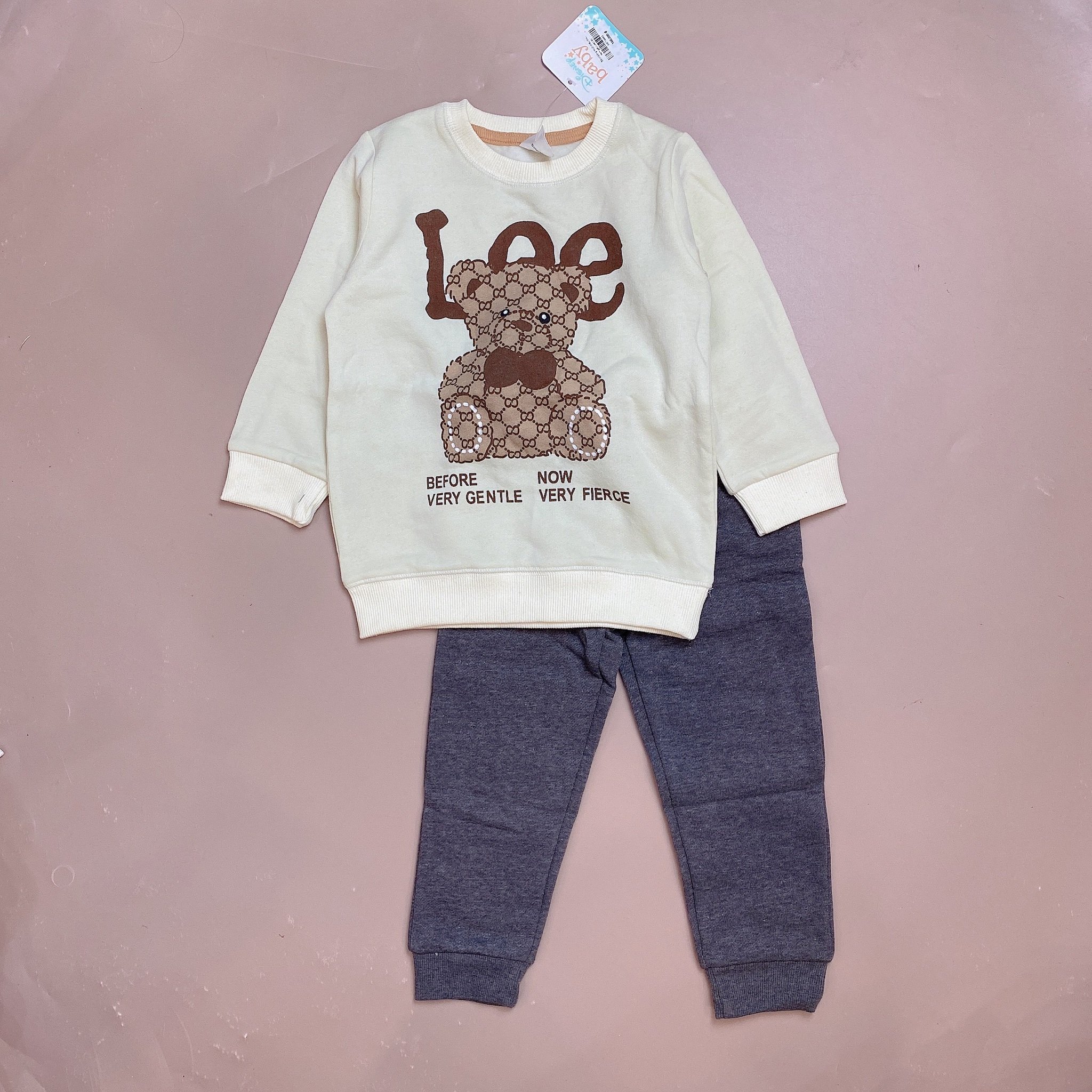 Bộ nỉ bông Muji nhiều hình Disney Bé trai size 2 - 5y