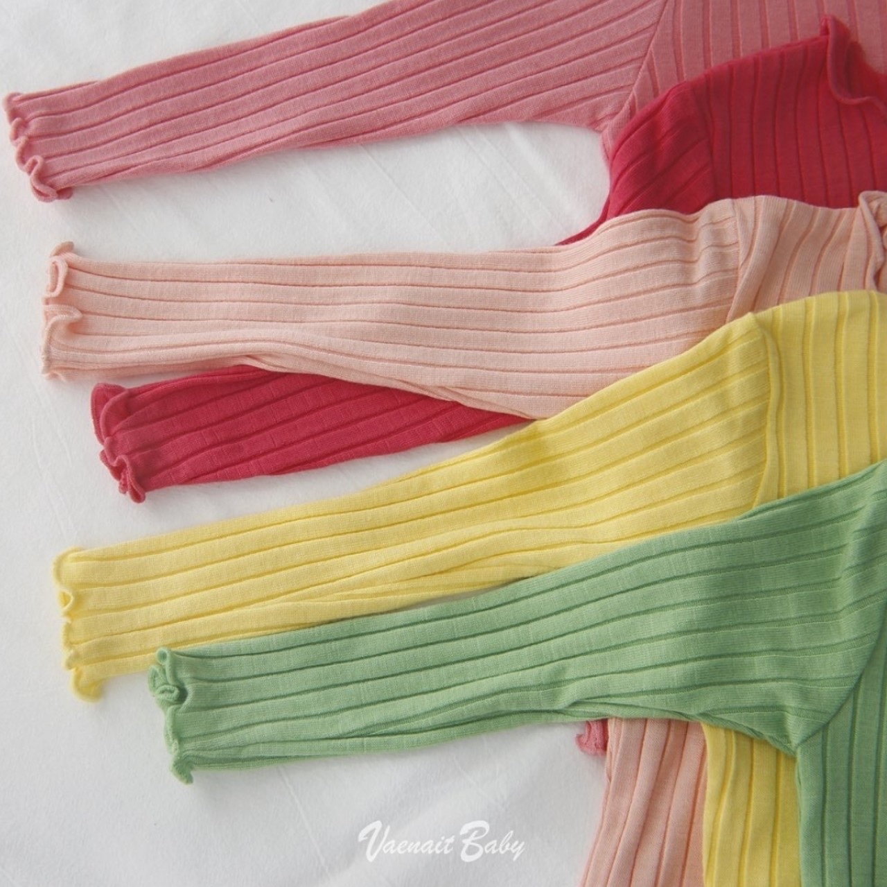 Bộ thun tăm Vaenait Baby xuất Hàn bèo gấu 5 màu size 70 - 150