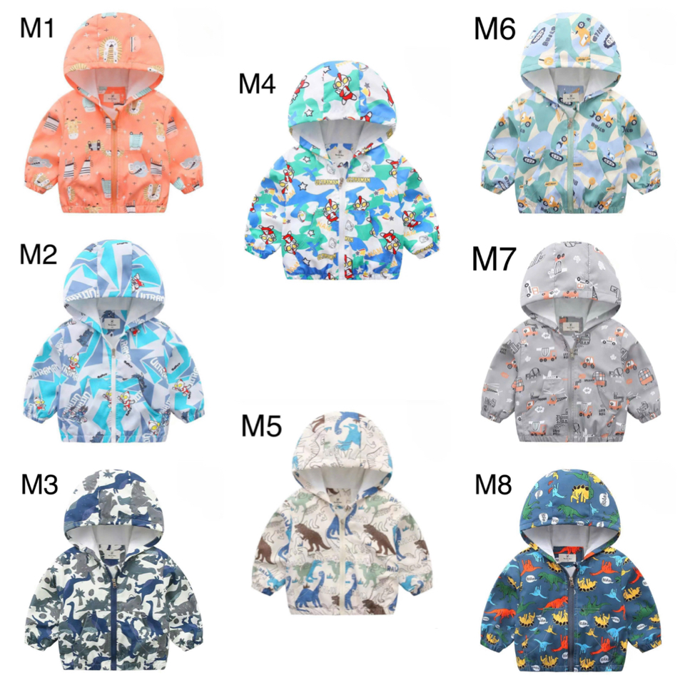 2024 - Áo gió lót cotton Ravedye Bear nhiều hình Bé Trai size 100 - 140