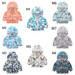 2024 - Áo gió lót cotton Ravedye Bear nhiều hình Bé Trai size 100 - 140