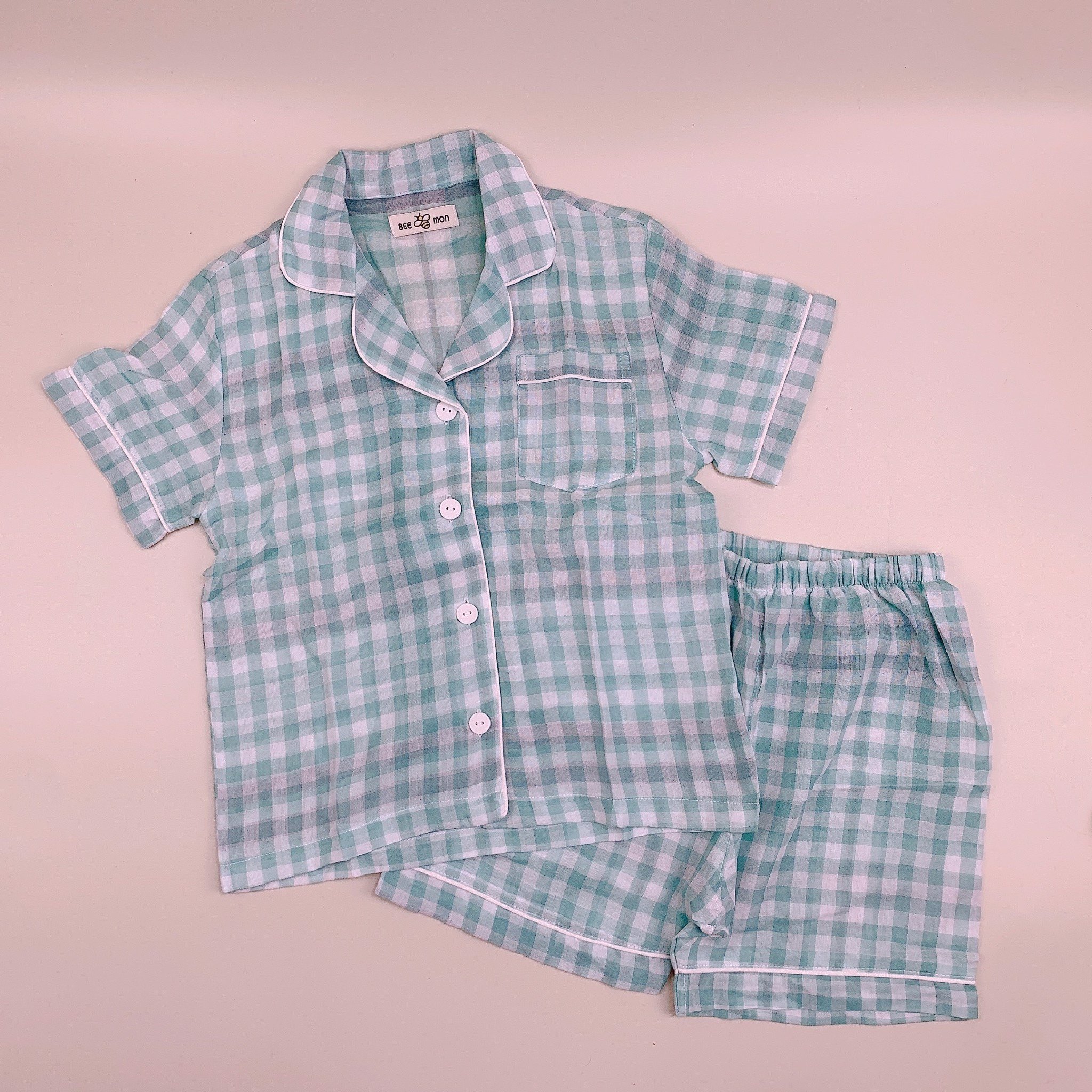 Pyjama muslin Bee Mon Caro 4 màu cho Bé và Mẹ
