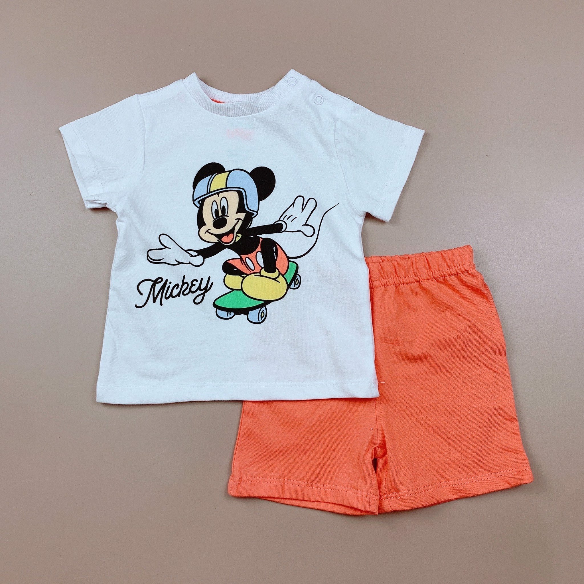 Bộ cotton Disney bé trai - Mickey ván trượt