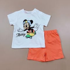 Bộ cotton Disney bé trai - Mickey ván trượt