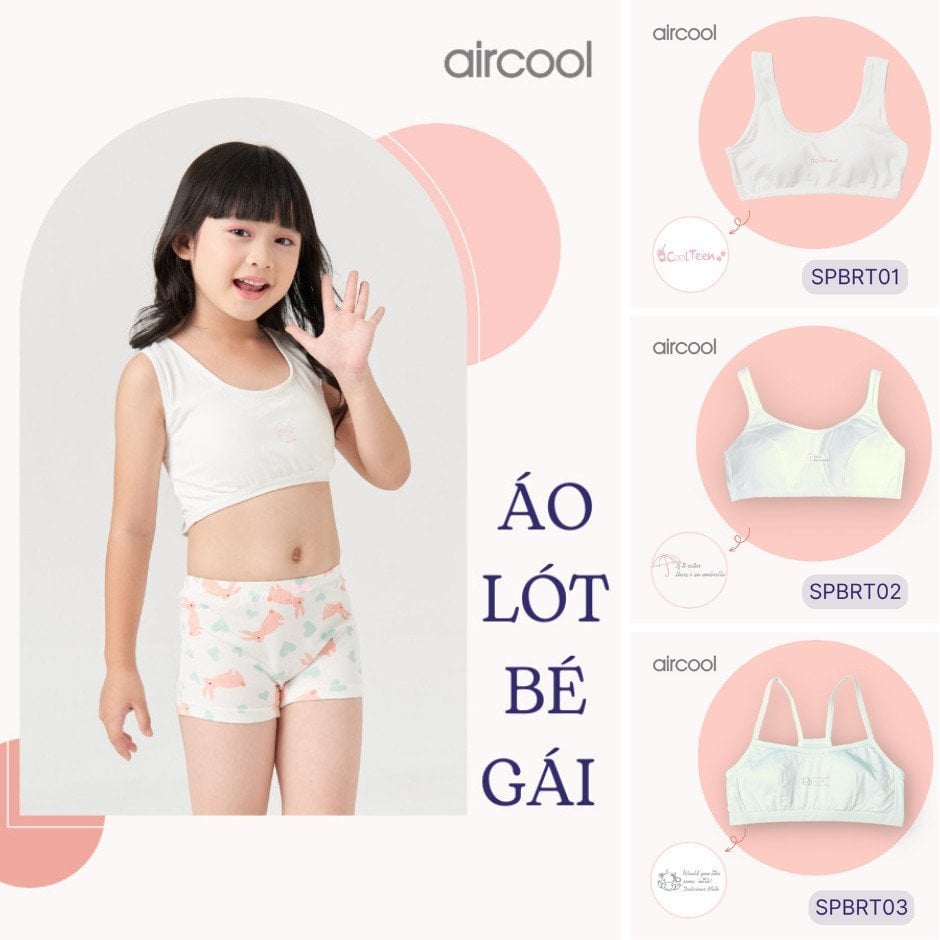 Áo bra Aircool cho Bé Gái size M / L / XL ( 8 - 15y )