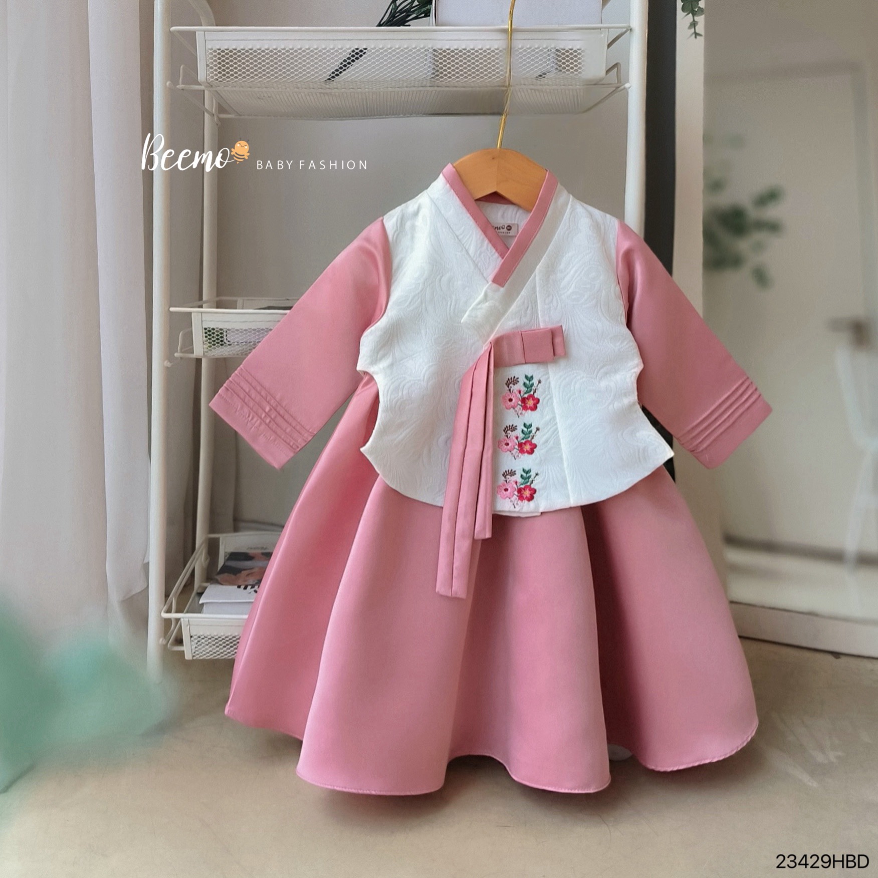 Set Hanbook Beemo thêu hoa BG size 80-130