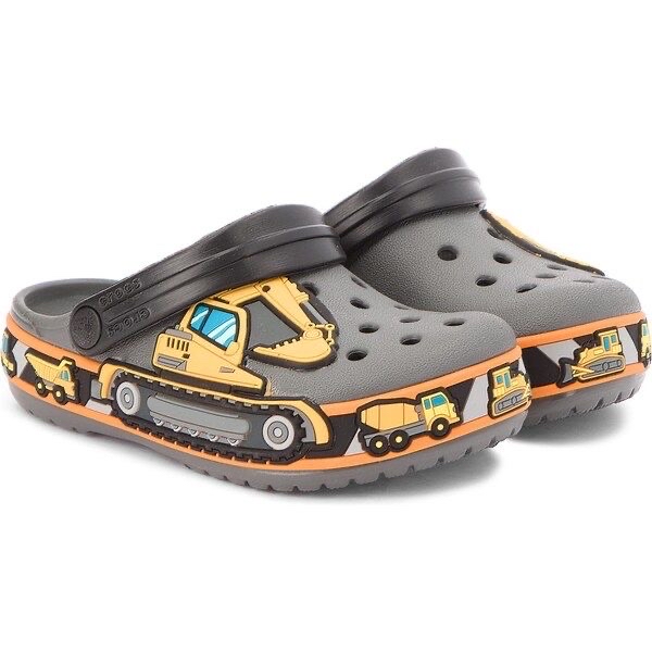 Sục Crocs màu ghi đậm máy xúc BT